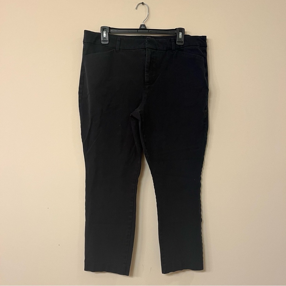 High rise Pixie Skinny size 16 old navy black pants office dress casual business